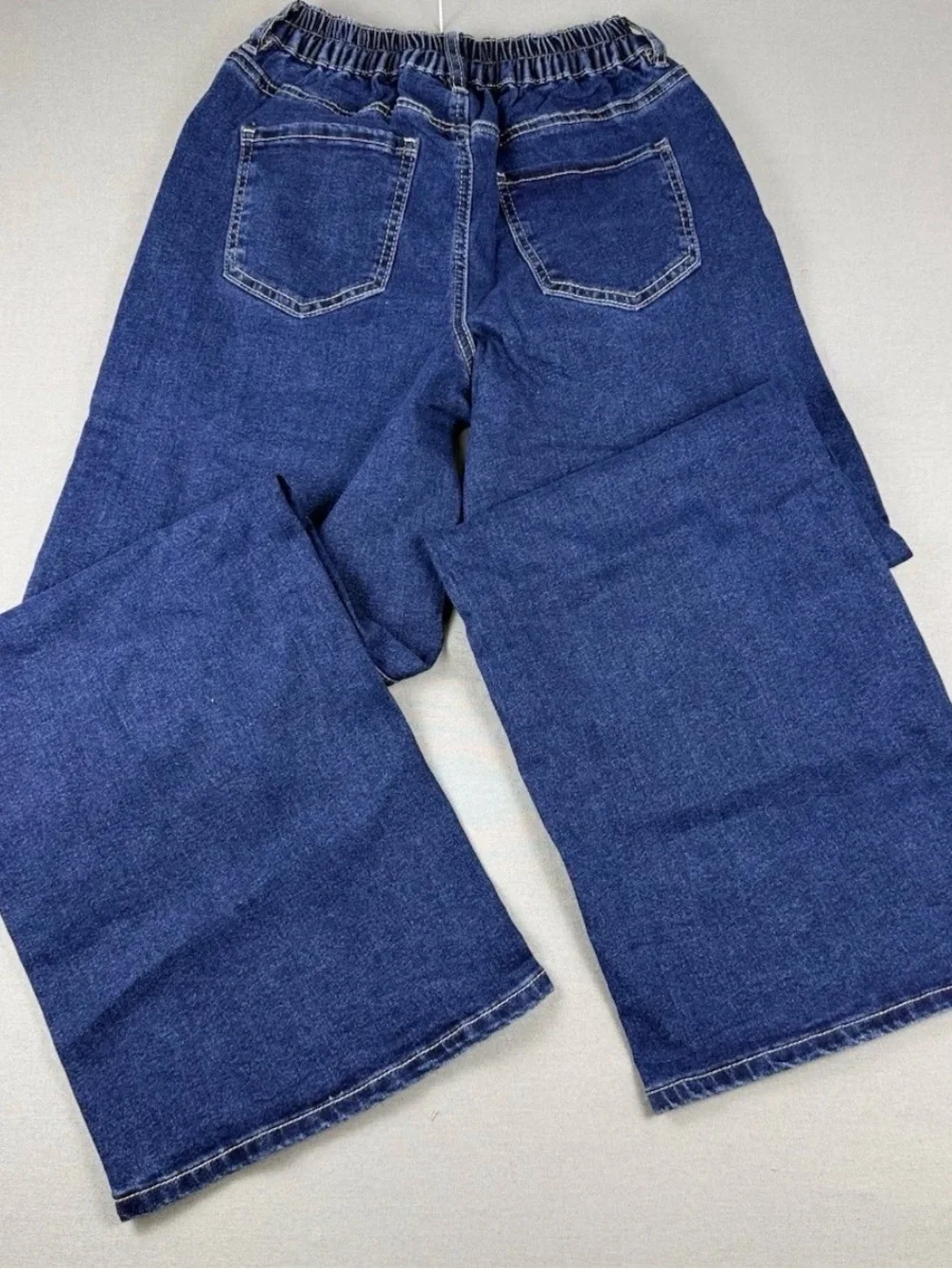 Madden NYC Wide Leg Jeans Womens XS 0-2 Dark Rinse High Rise NWT